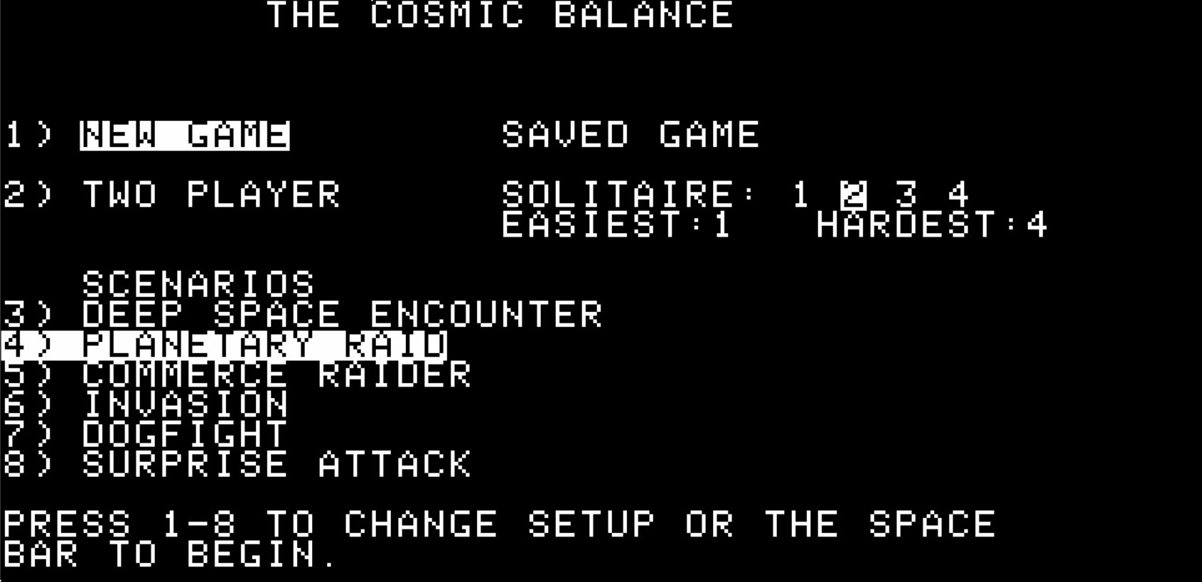 Game 47 The Cosmic Balance (1982) The Wargaming Scribe