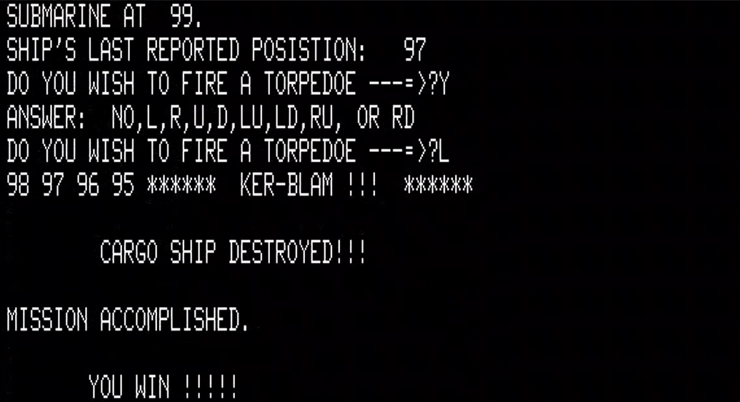 Early Bytes of Creativity – Forgotten Mainframe games, Part I – The ...